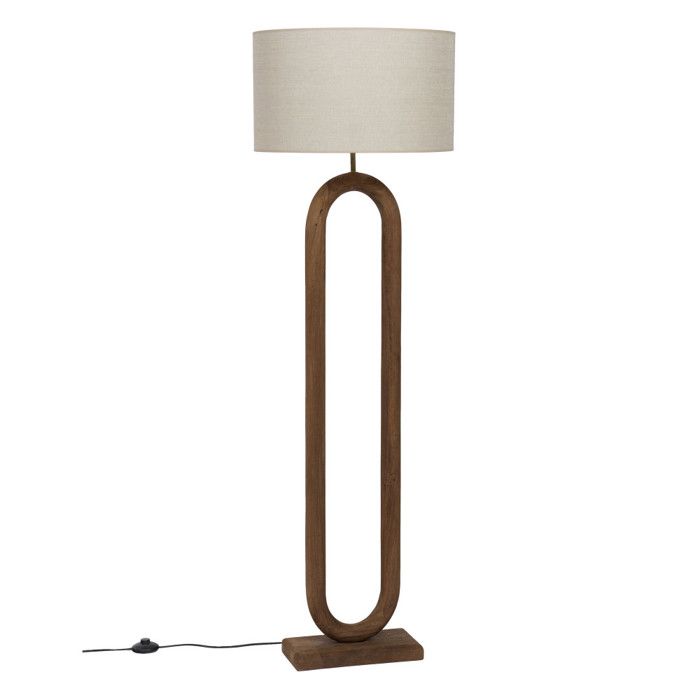 Lampe de lecture Masseo abat jour en lin - Amadeus