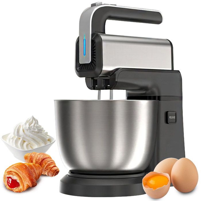 Robot pâtissier professionnel 300 W 35 L avec pilon et pétrisseur 5 vitesses