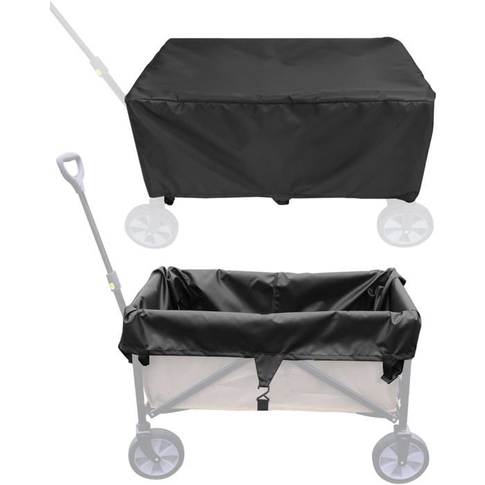 Housse de chariot de courses pliable – Housse imperméable pour chariot de camping | Housse de pluie