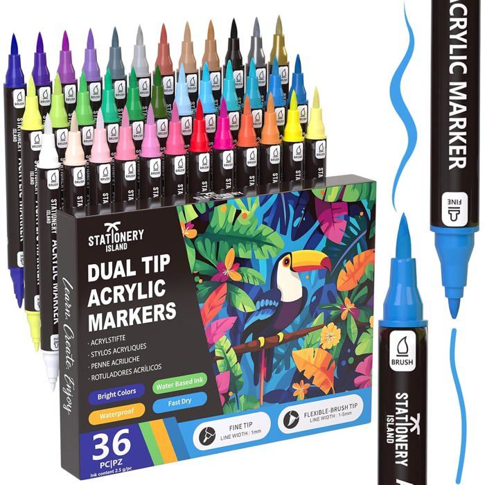 SYACOLOR 12 feutres acryliques noirs, feutres à pointe fine flexible et précise, encre opac superposable, cahier de coloriage, verre, céramique, roche, bois, pierre, peinture sur tissu SYACOLOR 12 feutres acryliques noirs, feutres à pointe fine flexible et précise, encre opac superposable, cahier de coloriage, verre, céramique, roche, bois, pierre, peinture sur tissu