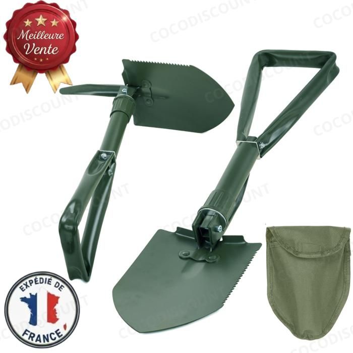 Cobye- Pelle Pioche Scie en acier Pliable Multifonction Camping Survie Jardin Randonnée Outdoor Grande Valise Portable