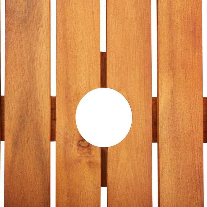 SOLOMON Table de jardin（1 PC) - Contemporain - Table à manger - 215x90x74cm - Bois dacacia massif 96020311