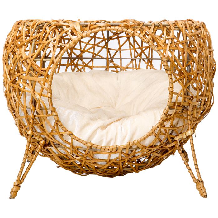 Corbeille pour chat - maison style naturel