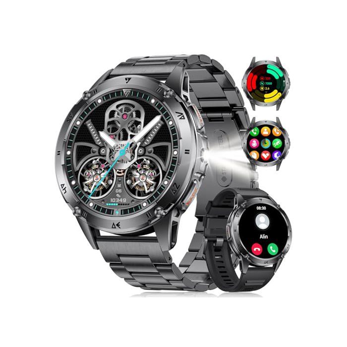 Montre connectée - GENERIQUE - Modèle 1 43 AMOLED - Appels Bluetooth - Lampe torche LED - IP68 110+ modes