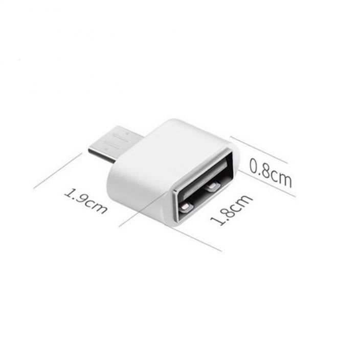 VSHOP ® Adaptateur USB C vers USB A 3.0 Connecteur USB 3.0 Type C mâle vers  Type A femelle pour Nexus 5X - 6P , Lumia 950 , Apple - Cdiscount  Informatique