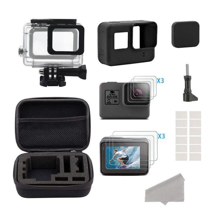 Black 7 en 1 - Kit d'accessoires pour caméra d'action de Sport