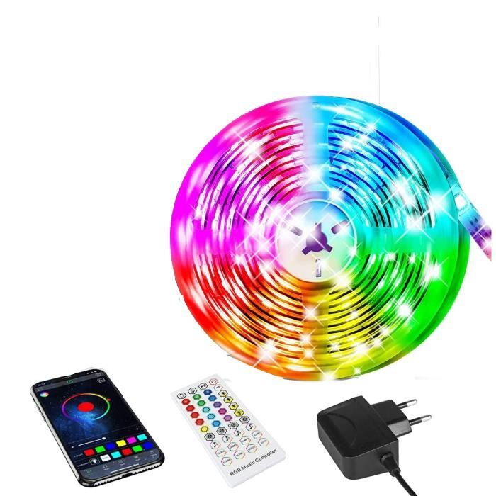 Ruban LED 30M Bande LED RGB Télécommande à 40 Touches Synchroniser avec la  Musique Fête Décor Maison Chambre Bar - KENUOS - Cdiscount Maison