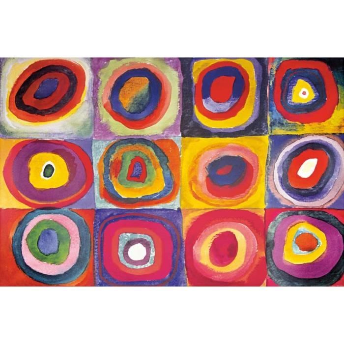Vassily Kandinsky Posters XXL - Étude De Couleurs, Carrés Et Ronds ...