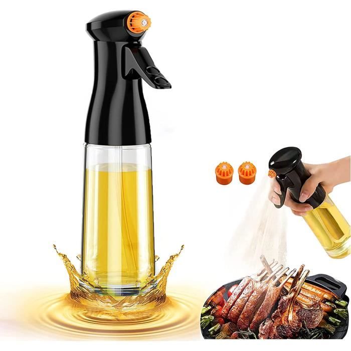 Spray Huile Cuisine 220ml Spray Huile d'olive avec 3 buses amovibles  Friteuse à Air vaporisateur huile d'olive pour Cuisine/Cuisson - Cdiscount  Maison