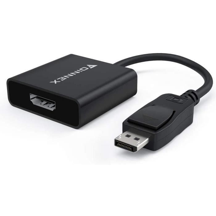 Adaptateur Actif DisplayPort vers HDMI,4K Convertisseur DP 1.2 to HDMI