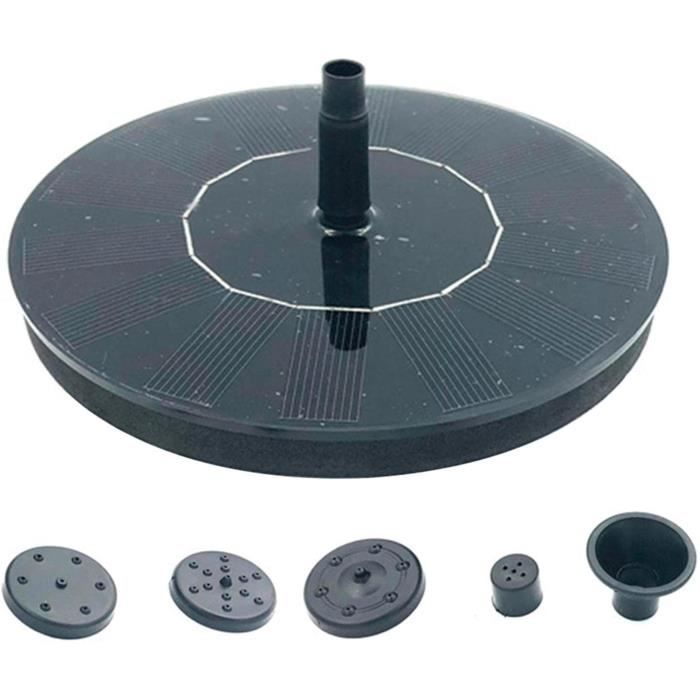 Fontaine Solaire Pour étang 6W – Avec Batterie De Secours, 10 Buses, Tube 1,5 M, Pompe Submersible Silencieuse