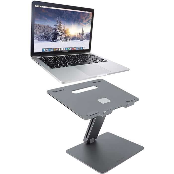 Stable Surface ProCase Support d’Ordinateur pour MacBook Pro/Air ThinkPadup Jusqu’à 17 Pouces Hauteur Réglable et Pliable Stand Dock de PC Portable en Aluminium Robuste 
