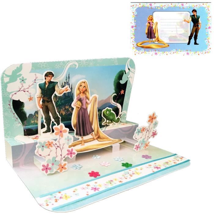 Carte 3d Disney Raiponce Cdiscount Beaux Arts Et Loisirs Creatifs