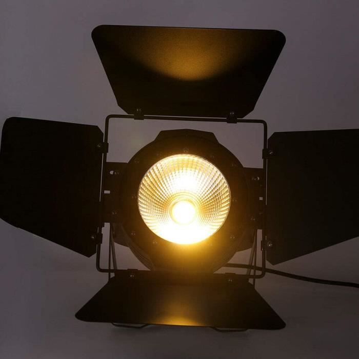 Projecteur Éclairage Scène DMX 200W 2 En 1 COB - Spot Extérieur Chaud/Froid - Mariage Et Événements