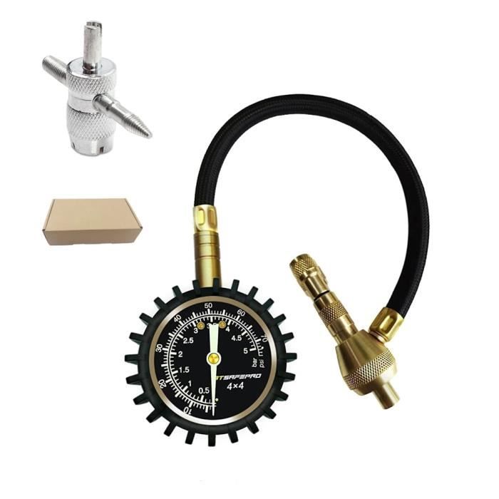 4 Pièces Dégonfleur De Pneu Automatique - Outils Valve Dégonflage Réglables Pour Voiture, Camion, Moto En Laiton