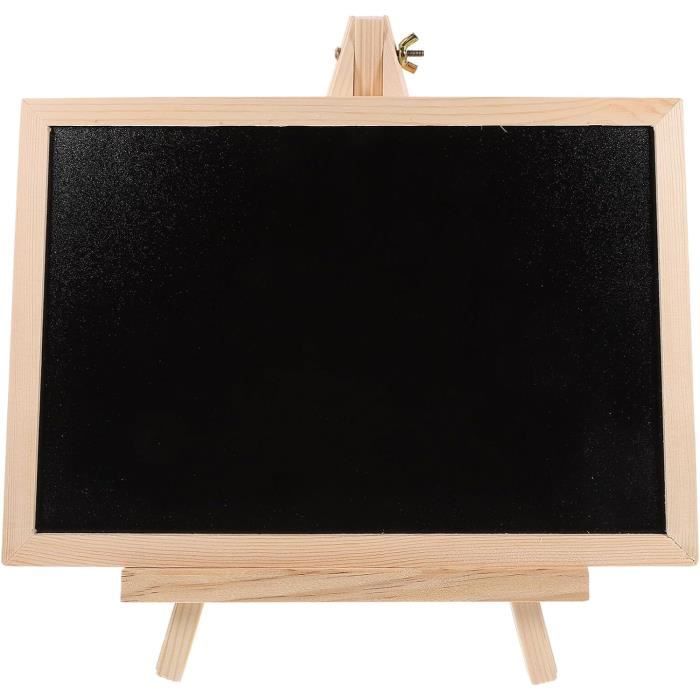 2 Tableaux Noirs Avec Support A – 28x16 Cm, 12 Feutres, Pour Menu, Mariage, Décoration