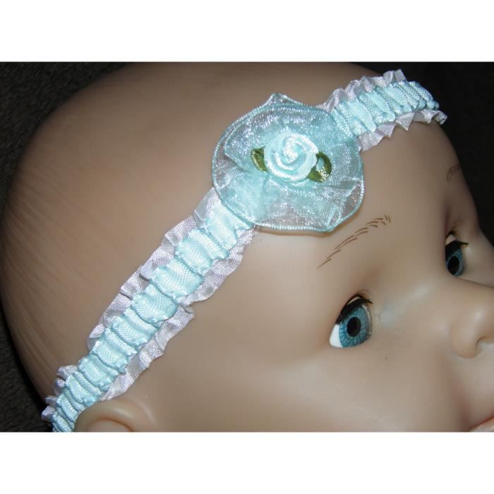Bandeaux Cheveux Bébé Fille - Lot De 5, Imprimés Floraux, élastique, Largeur 6 Cm
