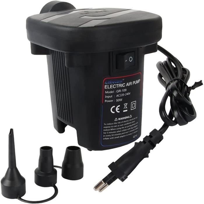 Gonfleur électrique Regatta Mini pompe rechargeable par USB pour matelas gonflable de camping