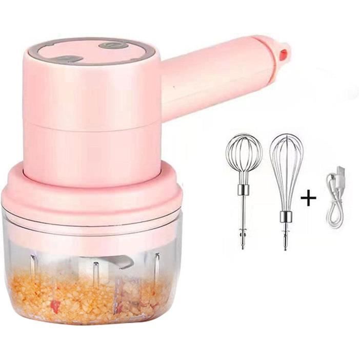 Hachoir électrique Pour Ail - Mini Mixeur, Hachoir à Ail électrique Portable, Chargement USB