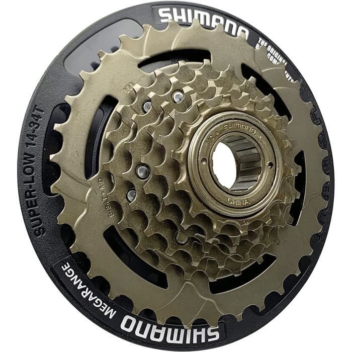 Meghna Pignon Roue Libre de Velo a 6 Vitesses Cassette de Velo 14 34T Accessoires pour Moyeu pour VTT 527 Cdiscount Sport