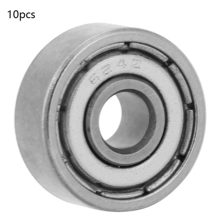 Lot De 10 Roulements Longboard 626-ZZ – étanches Double Joint, Acier, Diamètres Intérieurs 4/5/6mm, OD 10/13/16/19mm