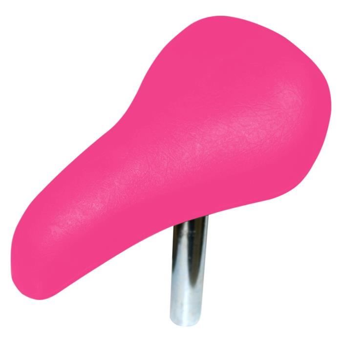 Selle vélo bmx rose enfant assise mousse confort avec tige 22mm 140mm universelle femme draisienne