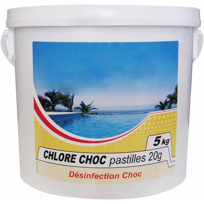 Chlore choc 20g - 5kg - Chloration rapide - Désinfectant dappoint