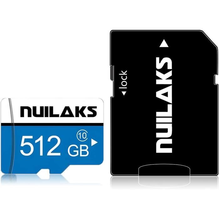 UHS-I Classe 10 2 Cartes Mémoire TF 128 Go + Adaptateurs | Haute Vitesse C10, A1 - Pour Smartphone, Appareil Photo, Drone Lot 2 Cartes Micro Sd