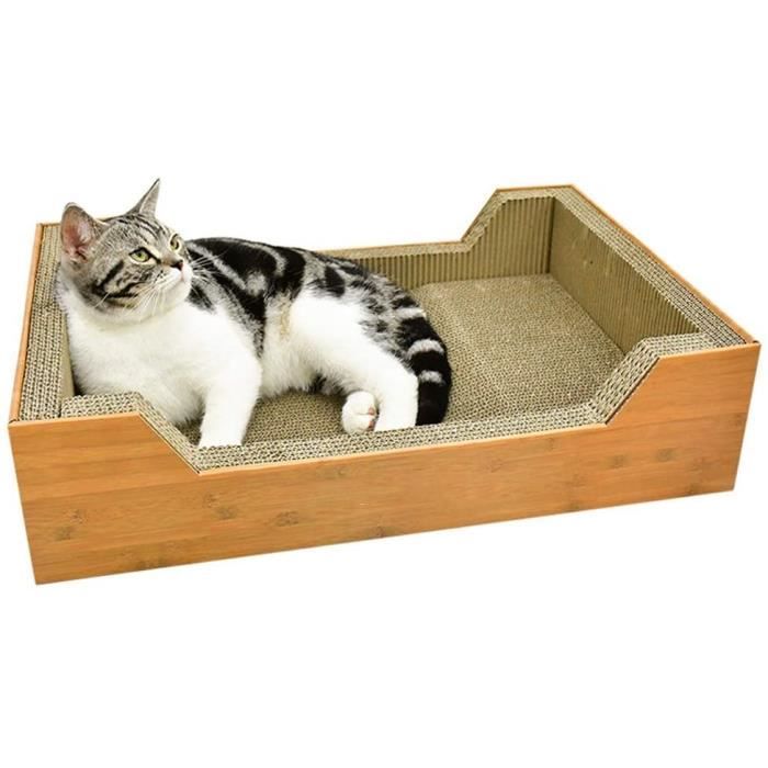 Zww Grattoir Pour Chat Grand Carre En Carton Ondule Chat A Gratter Boite En Carton Loisirs Lit Chaise Longue Canape Nid Cdiscount Animalerie