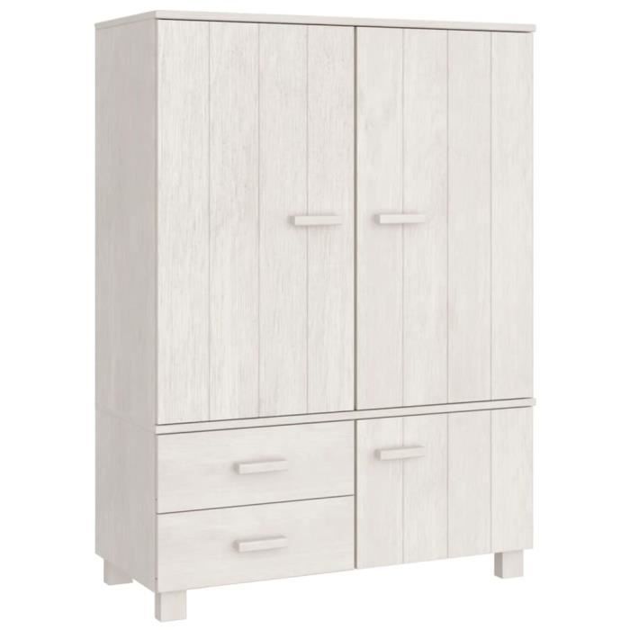 Armoire Penderie Mobile Chêne Sonoma 80x40x110 Cm - Avec Roulettes, 3 étagères Latérales - Pour Chambre, Salon, Rangement Vêtements, Facile à Monter - 1