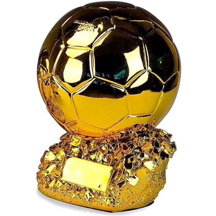 RéSine Artisanat TrophéE De Football,Ballon d'or Souvenir, avec