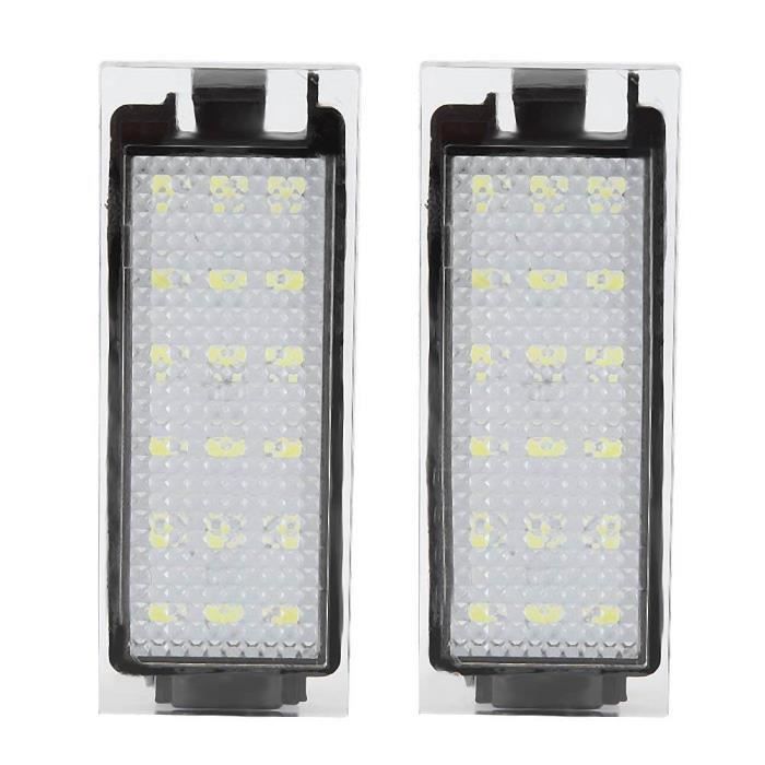Atyhao éclairage d'immatriculation LED Lampe de plaque d'immatriculation à LED de voiture 2 pièces pour Renault / Twingo / Clio /