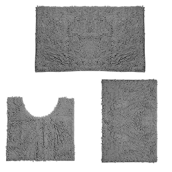 Lot 4 Tapis Lavables Gitans - Beige Crème - Antidérapants - Ovales