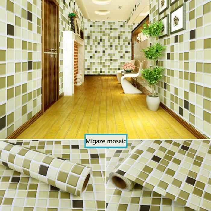 Carrelage Adhesif Mural,10 Autocollants De Carreaux De Mosaïque À La