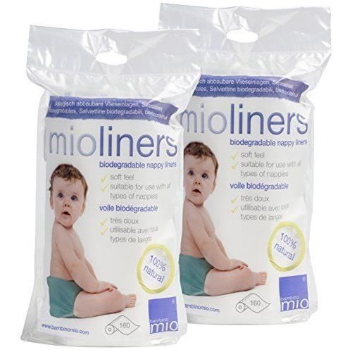 Bambino Mio Mioliners Lot de 2 alaises biodégradables pour couches