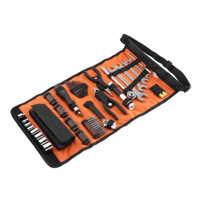 Kit doutillage - BLACK+DECKER - A7144-XJ - 76 accessoires - embouts clés pinces douilles