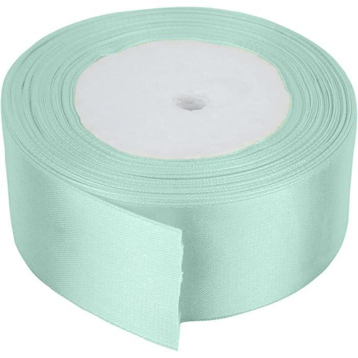 Italian Options Rouleau De Ruban De Satin Vert Mousse 10 Mm