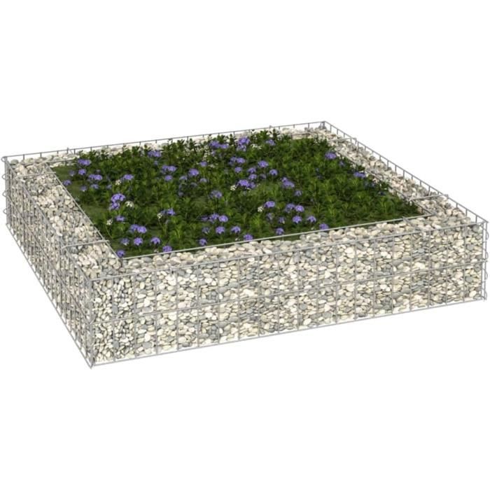 homiuse 30x30x50 CM Cloture Jardin Exterieur Mur en Gabion JardinièRe Clã´Tures Dã©Coratives Claustra Exterieur Decoration Jardin Pratique Et Beau pour Les Zones RéSidentielles Et Commerciales