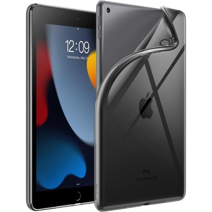 Housse IPad 10,2 Pouces 9e/8e/7e Génération - TPU Transparent, Avec Support Magnétique Et Porte-crayon, Protection Anti-choc - 9