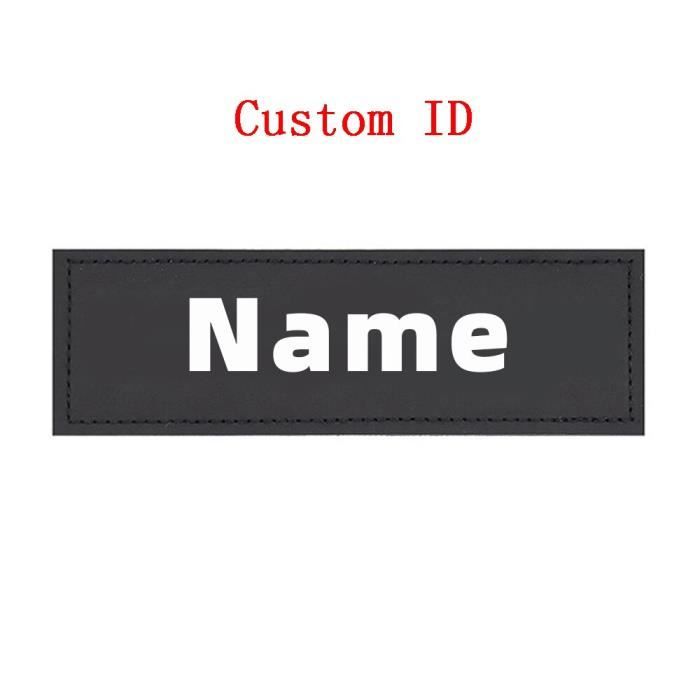 CRAZE 2 PCS Personalized Dog Harness Tags Dog Name K9 Dog Harness