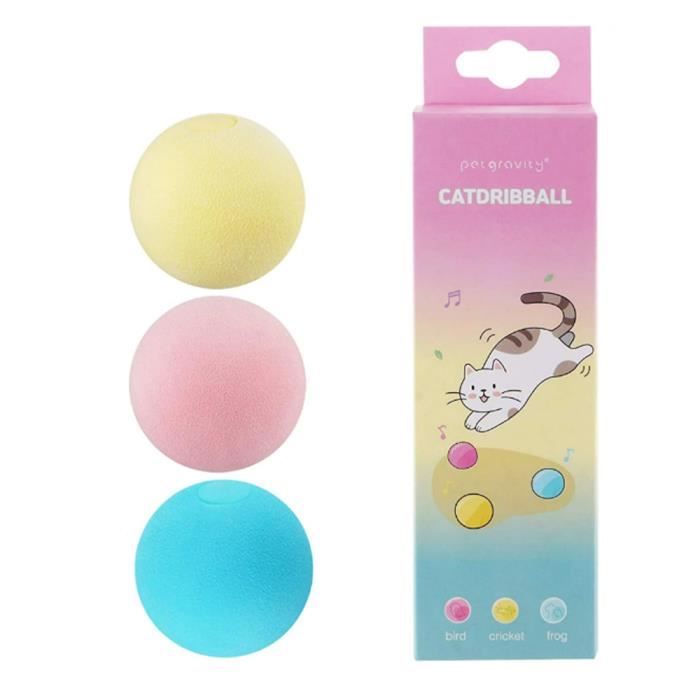 Meilleurs prix pour DAMILY® 2 Pcs Boule Chien Chat Jouet Formation,Balle jouet morsure, Livré avec du son pour attirer l'attention des animaux - Bleu