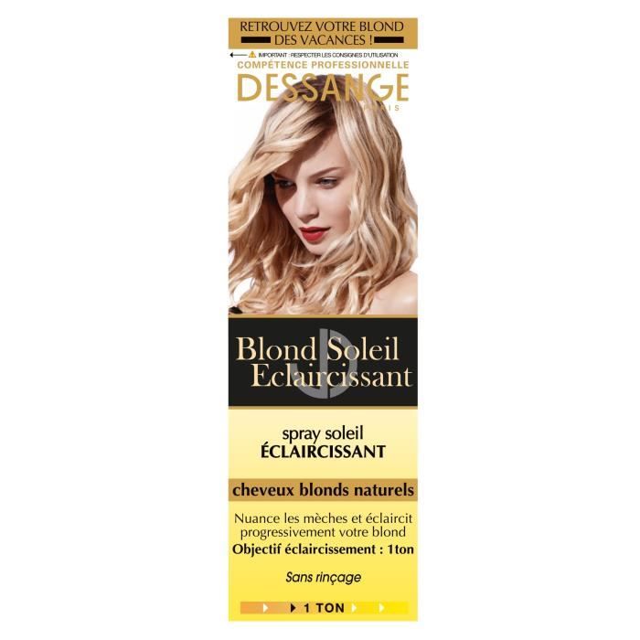 Dessange Blond Soleil Eclaircissant Spray Soleil Eclaircissant 125 0 Ml Cdiscount Au Quotidien