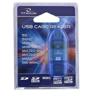 Titanum TA101B Lecteur de carte MS MMC SD MS Duo xD MS PRO Duo RS MMC SDHC USB 2.0 - vue 3