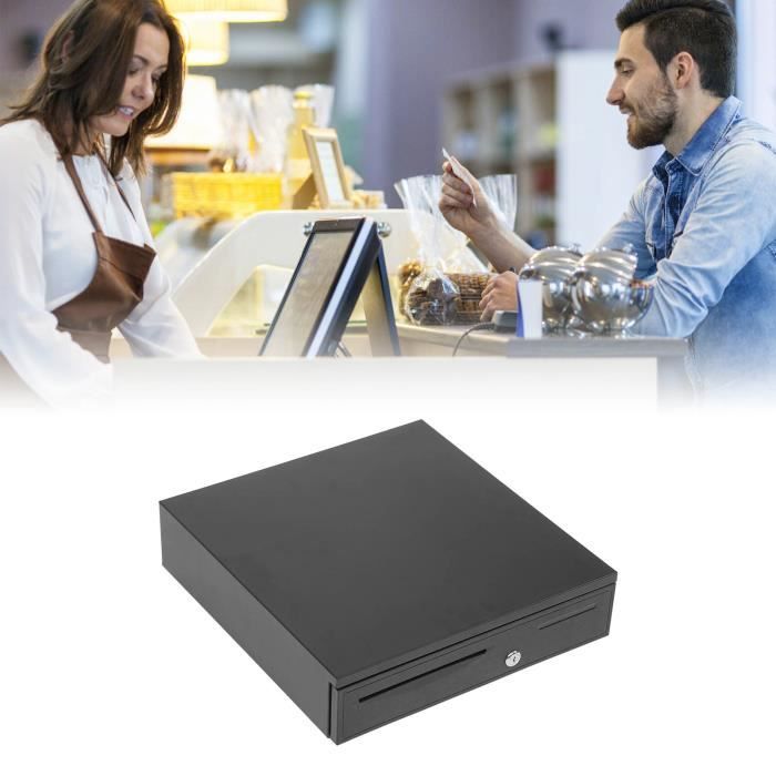 Tiroir-caisse Tiroir En Métal Tirelire 5 Compartiments Monnaie 4 Compartiments Billets 40 5x42x9cm 98651830