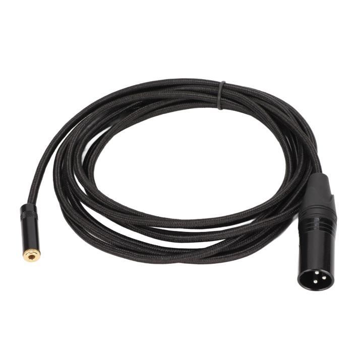 Câble Hosa HSX-010 PRO TRS Vers XLR3H Noir - Haute Qualité Pour Studio Et Scène