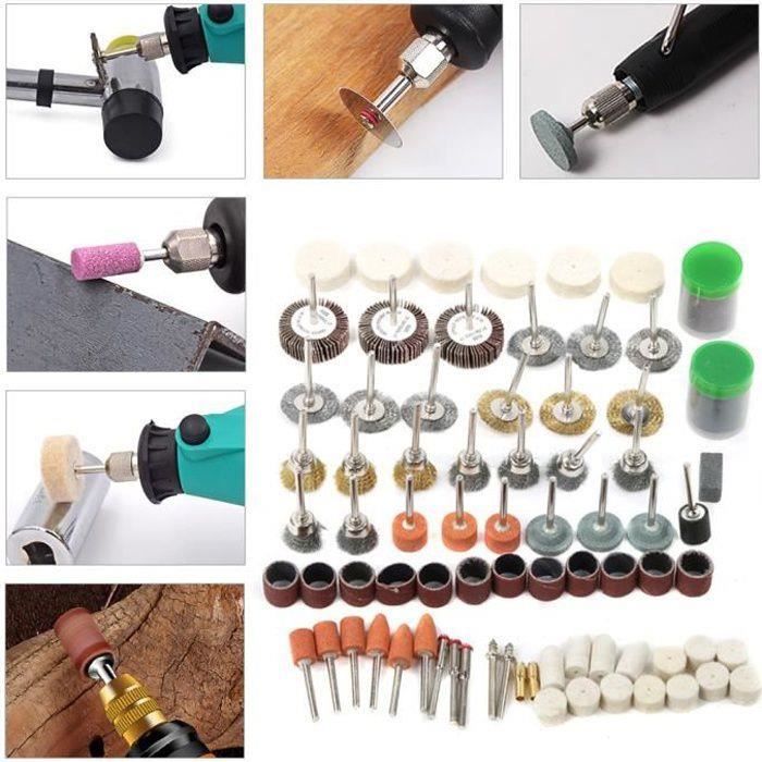 XINGFU-Drfeify Accessoire d'outil rotatif Ensemble d'accessoires d'outil  rotatif 145 pièces pour mini perceuse meuleuse électrique