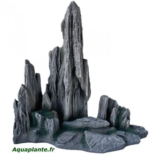 Décors pour aquarium - Hobby - Gullin Rock 3 - Gris - 27X15X29cm - Pour poissons