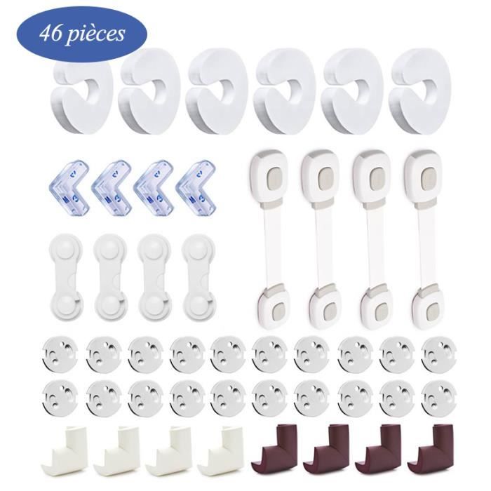 Kit Securite Bebe Pour Protection Des Enfants Avec Cache Prise Protections Electrique Coins De Table Serrure 46pcs Cdiscount Puericulture Eveil Bebe