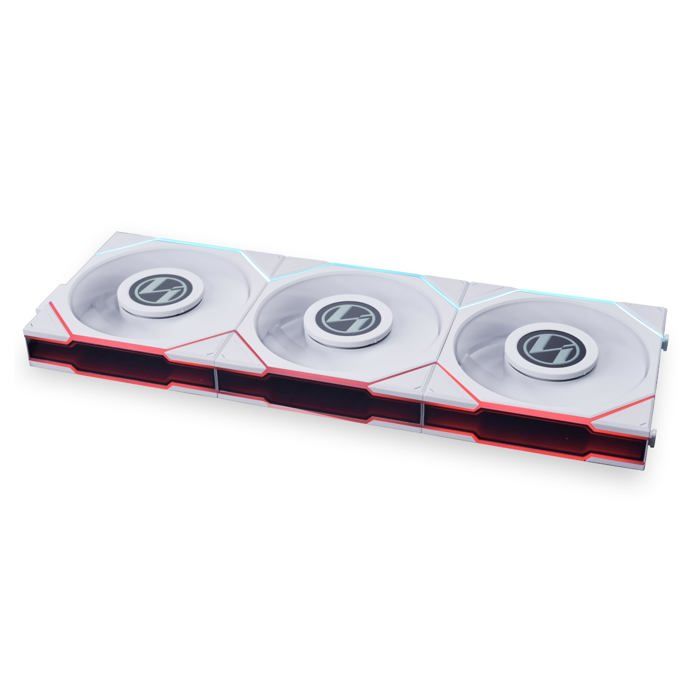 Ventilateur Lian Li UNI FAN TL LCD Series - 3er-Pack avec Controller - 120mm - Blanc