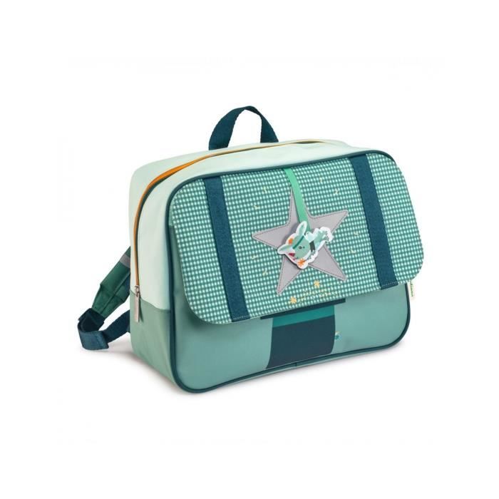 Sac à dos - LILLIPUTIENS - Magic Joe - Couleur principale: Blanc - Couleur(s): Vert - Mixte